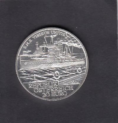 Beschrijving: 20 Euro S.M.S. VIRIBUS UNITIS SHIP